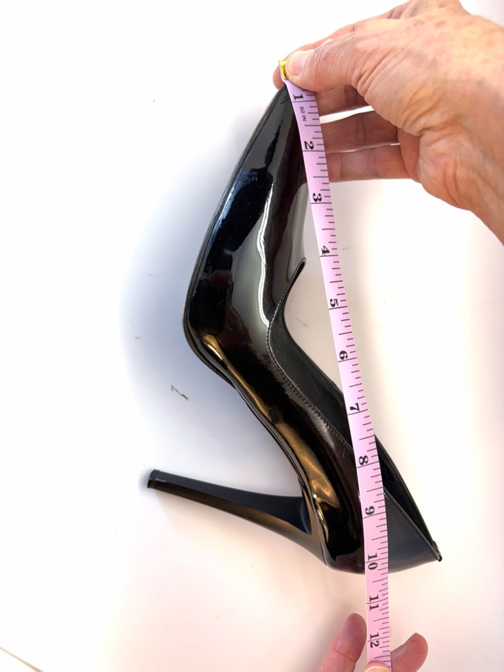 Jil Sander Black Patent Pointed-Toe Stiletto Heels - Picture 7 of 11